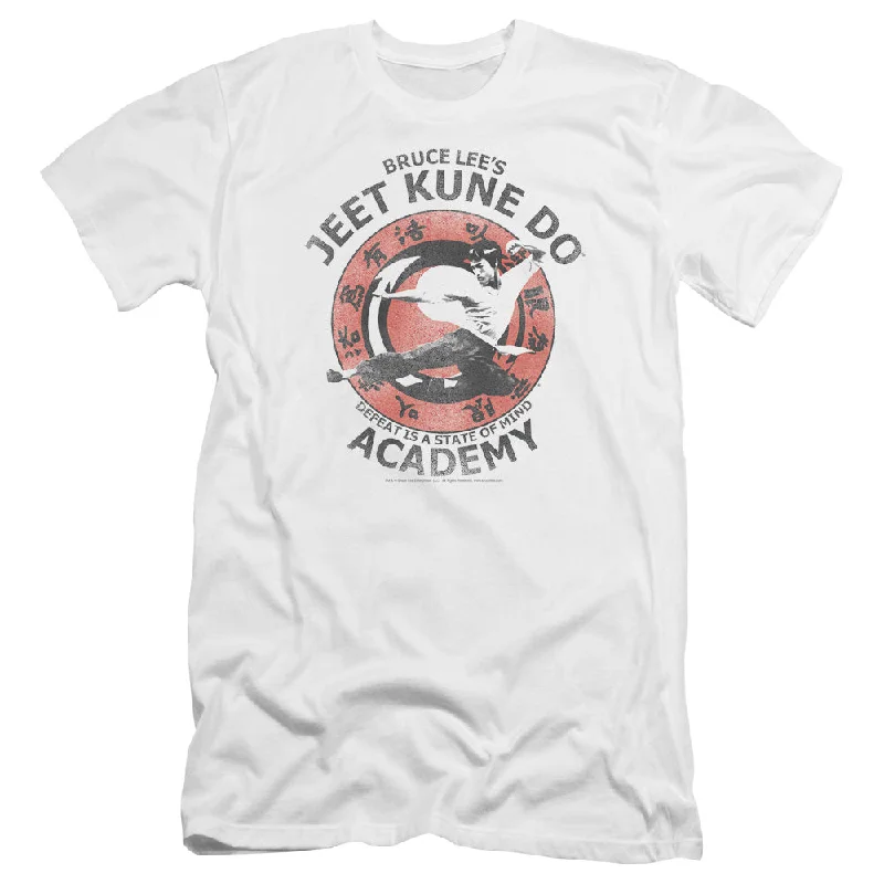 Final Markdown Bruce Lee Premium Canvas T-Shirt Jeet Kune Do Academy White Tee