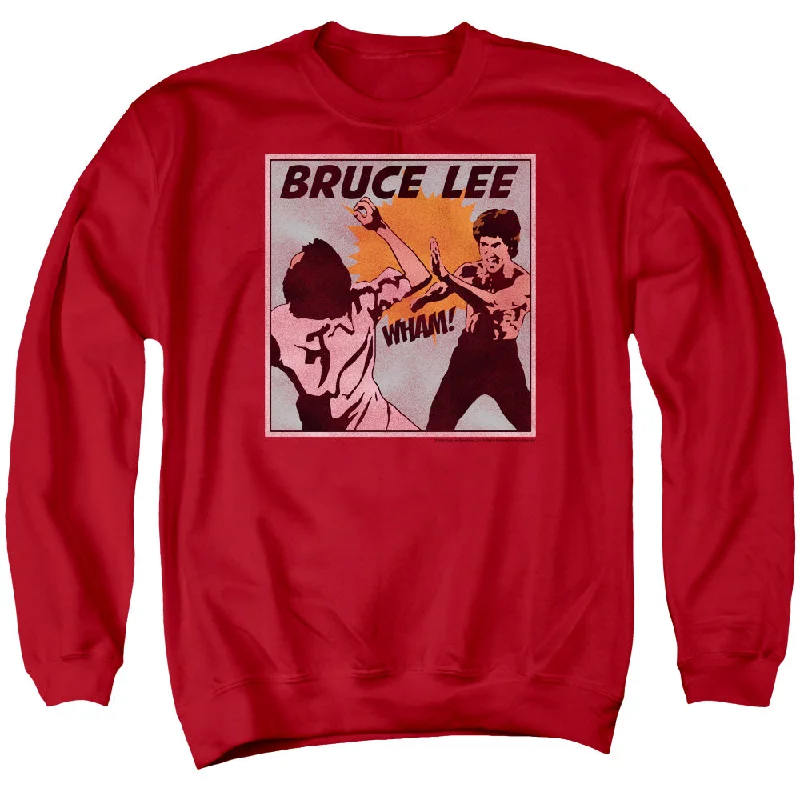 Act Fast Bruce Lee Sweatshirt Comic Red Pullover