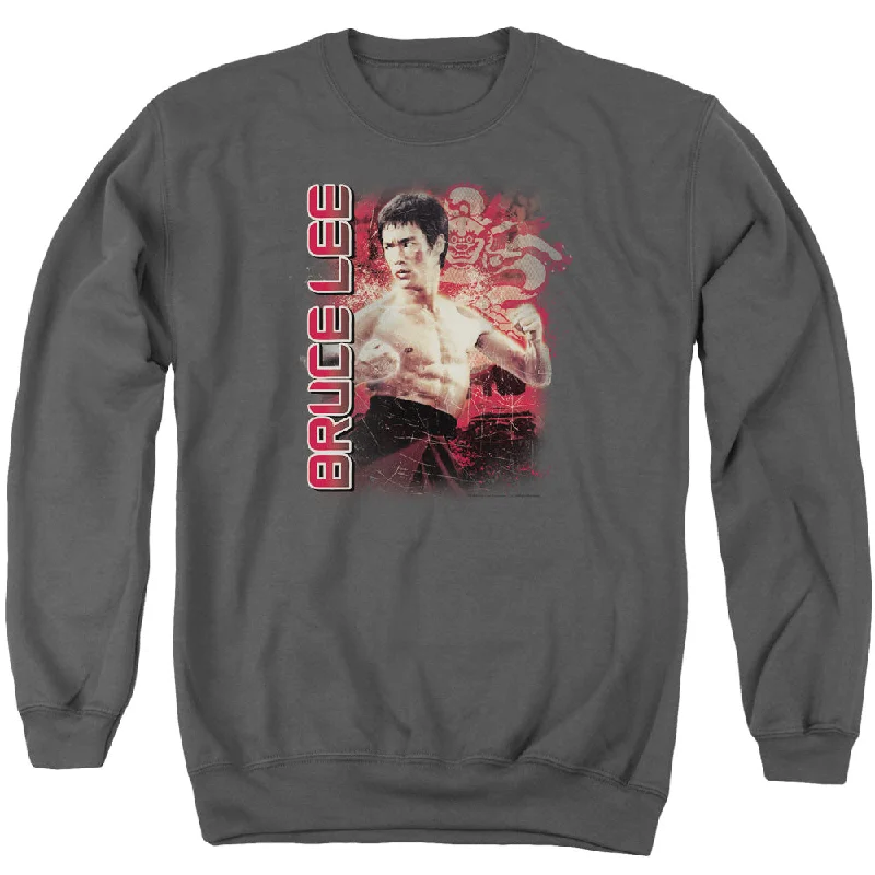 Special Promotion Bruce Lee Sweatshirt Stare Portrait Charcoal Pullover