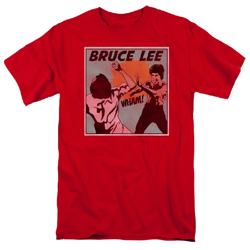 Deal Explosion Bruce Lee T-Shirt Comic Red Tee