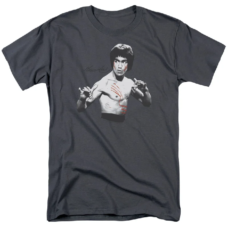 One-DAY Sale Bruce Lee T-Shirt Confrontation Stance Charcoal Tee