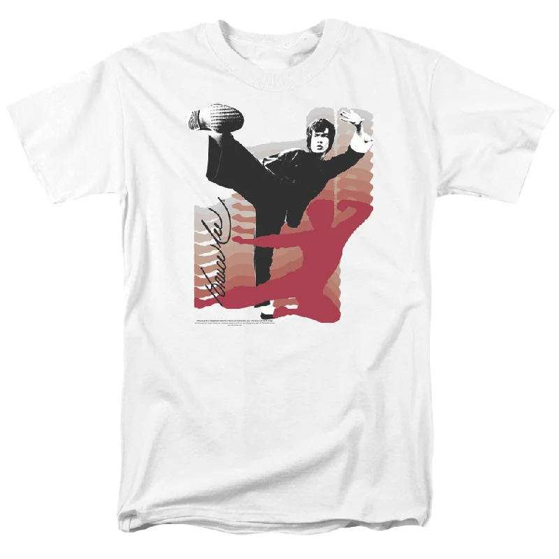 New Deals Bruce Lee T-Shirt Kick It White Tee