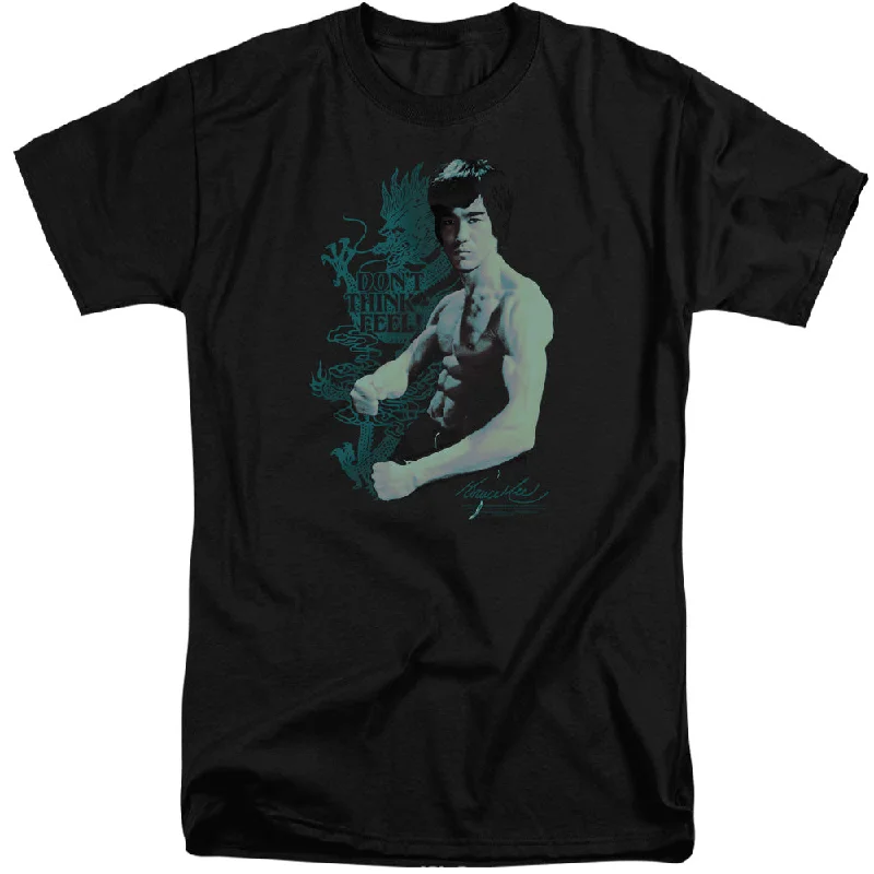Unbeatable Prices Bruce Lee Tall T-Shirt Don't Think Feel Black Tee