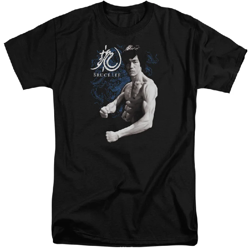 Year-End Clearance Bruce Lee Tall T-Shirt Dragon Stance Black Tee