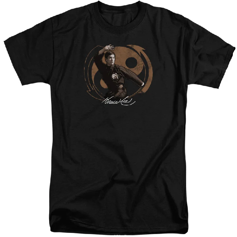 Special Savings Bruce Lee Tall T-Shirt Yin Yang Black Tee