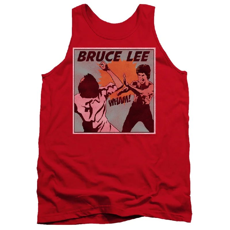 Best Bargains Bruce Lee Tanktop Comic Red Tank