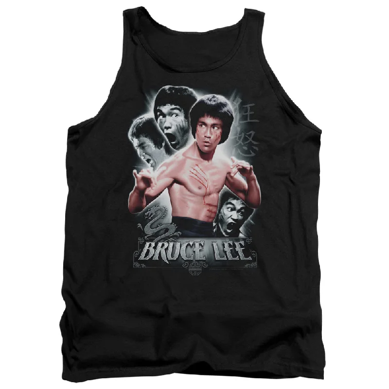 Buy Now Bruce Lee Tanktop Inner Fury Collage Black Tank