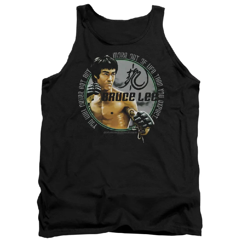 Value Deals Bruce Lee Tanktop Never Get More Out Of Life Black Tank