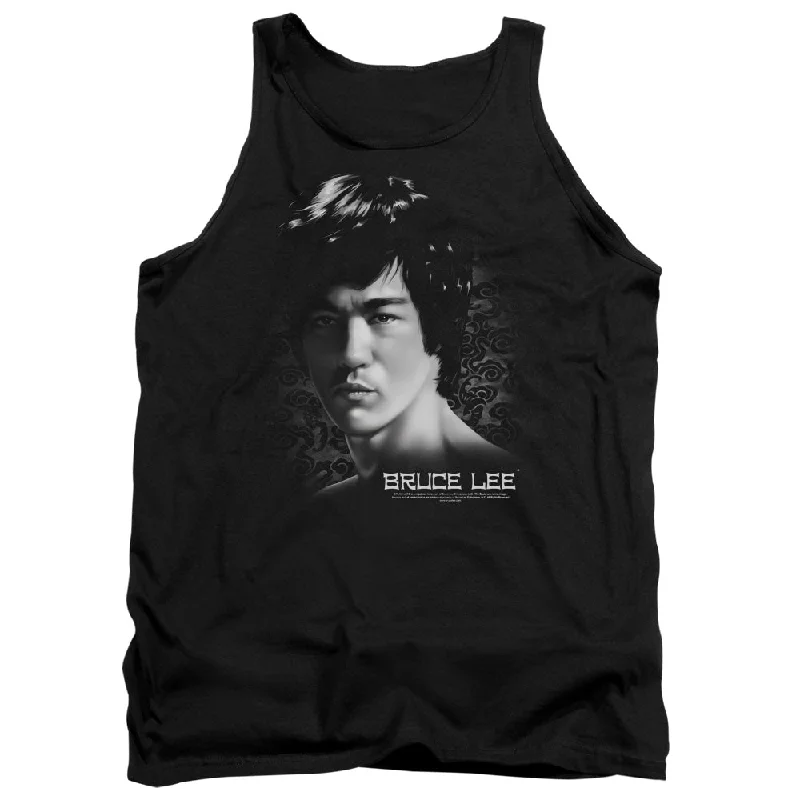 Exclusive Offers Bruce Lee Tanktop Serious Portrait Black Tank