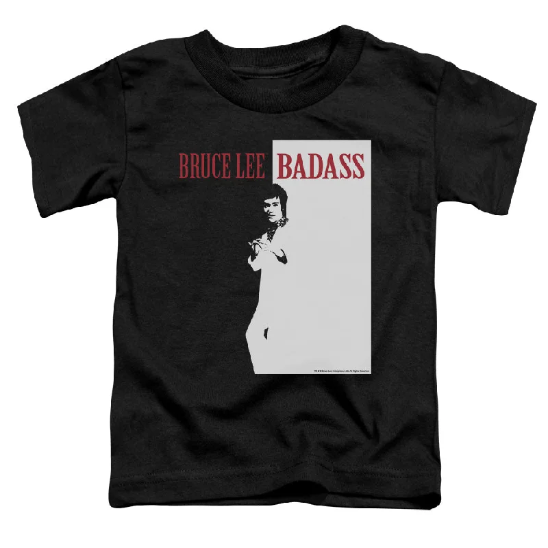 Friends and Family Sale Bruce Lee Toddler T-Shirt Badass Black Tee
