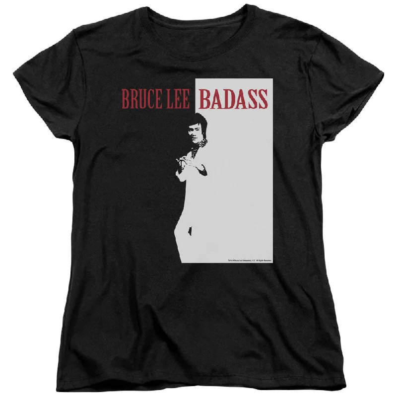 Grand Opening Sale Bruce Lee Womens T-Shirt Badass Black Tee