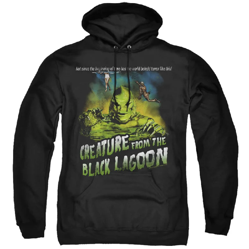 Weekend Deal Creature from the Black Lagoon Hoodie Tagline Black Hoody