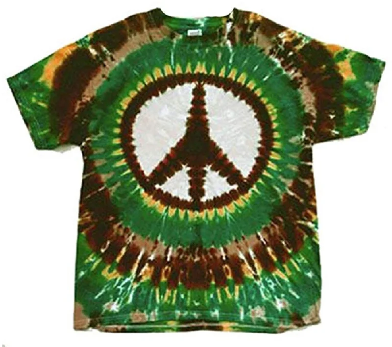 Super Savings Earth Peace Sign Tie Dye T-Shirt