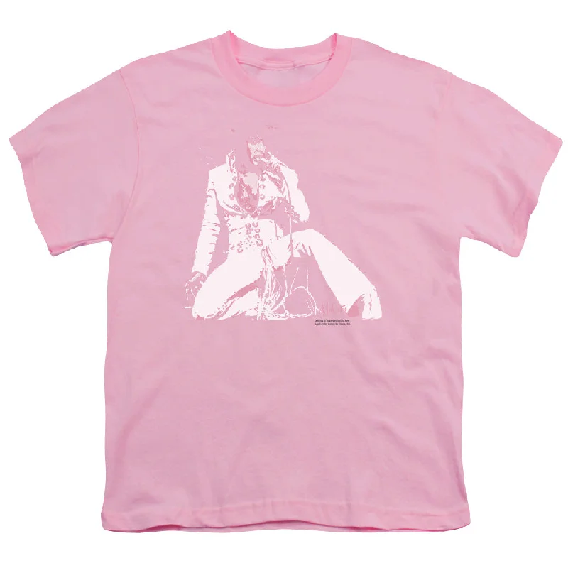 Don't Wait Elvis Presley Kids T-Shirt Singing Pink Tee