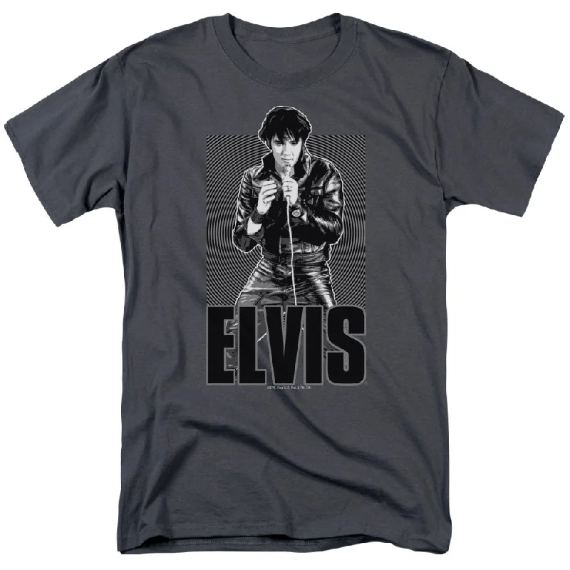 Loyalty Reward Elvis Presley T-Shirt Leather Jacket Charcoal Tee