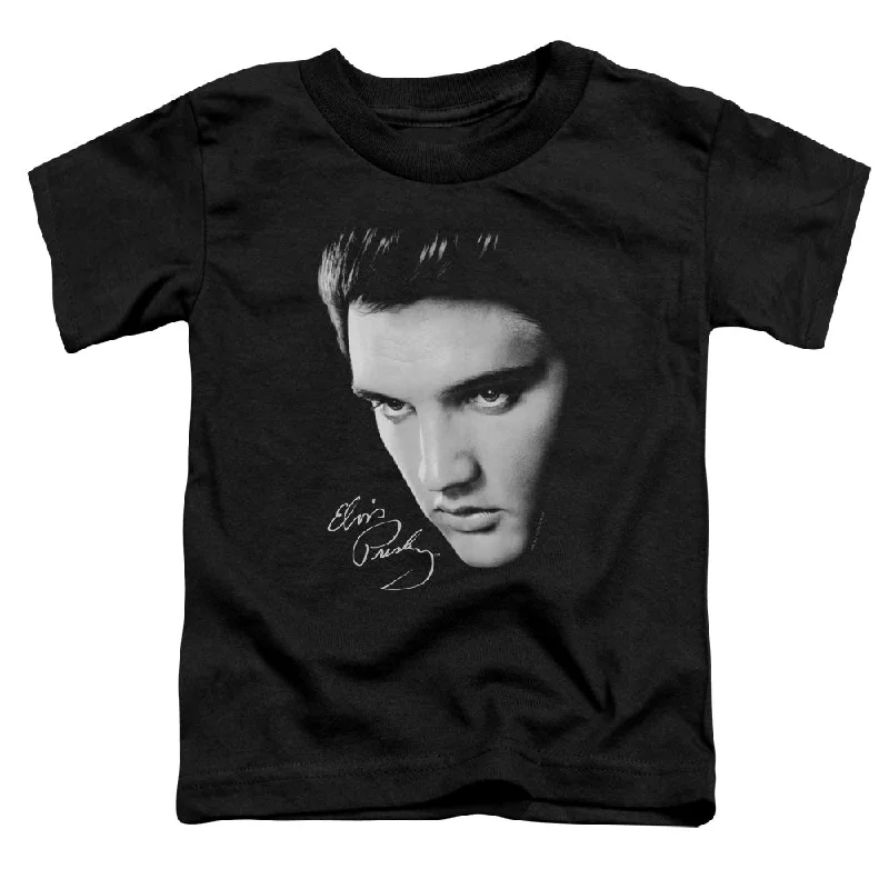Must-Have Deals Elvis Presley Toddler T-Shirt Close Up Black Tee