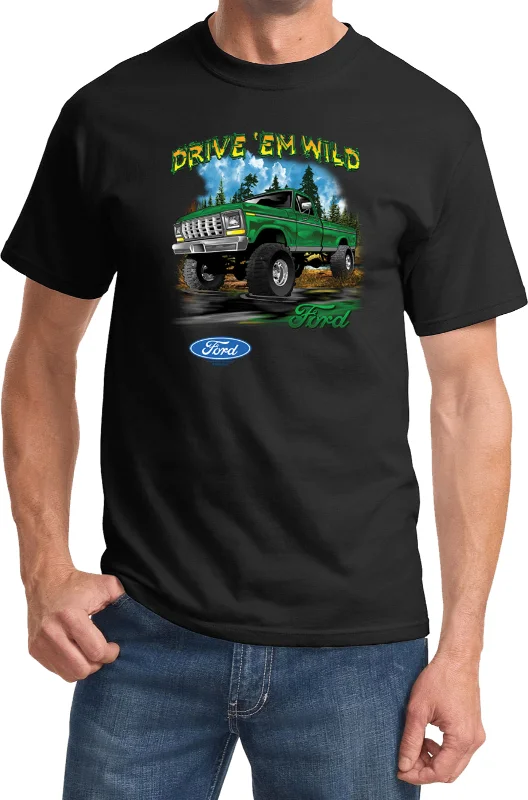 Instant Discount Ford F-150 T-shirt Drive Em Wild