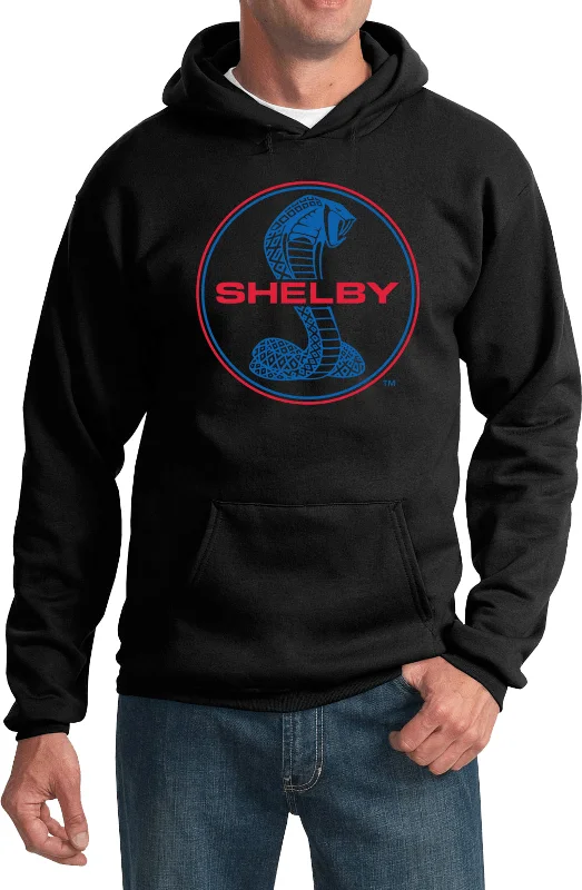 New Arrival Ford Mustang Hoodie Shelby Blue and Red Logo