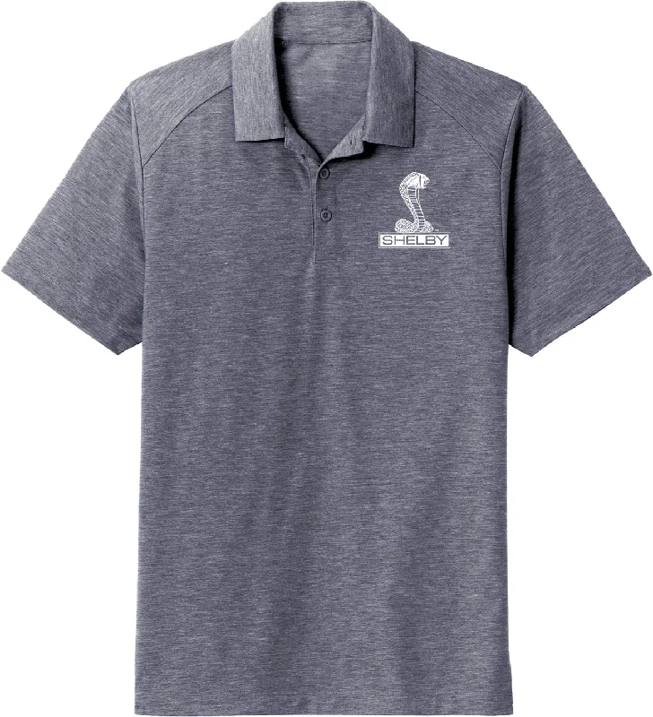 Today Only Ford Mustang Tri Blend Wicking Polo Shelby Cobra Pocket Print