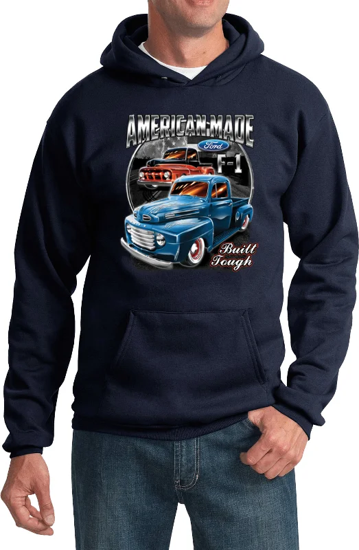 Super Bargain Ford Pickup Hoodie American Made F-1