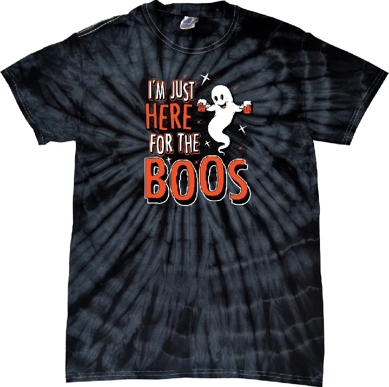 Price Cut Halloween Spider Tie Dye T-shirt I'm Here for the Boos