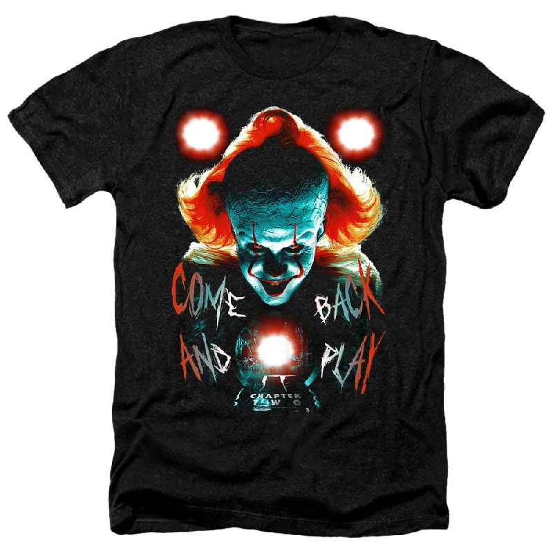 Year-End Sale IT Chapter Two Heather T-Shirt Pennywise Come Back Black Tee