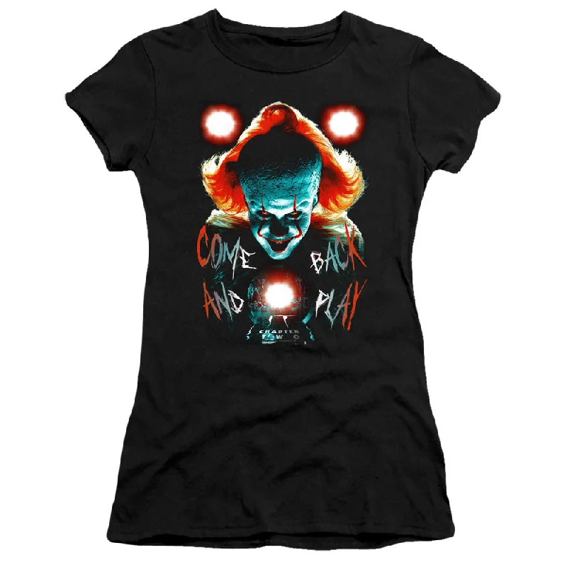 Clearance Sale IT Chapter Two Juniors T-Shirt Pennywise Come Back Black Premium