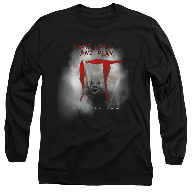 Huge Discounts IT Chapter Two Long Sleeve T-Shirt Fog Black Tee