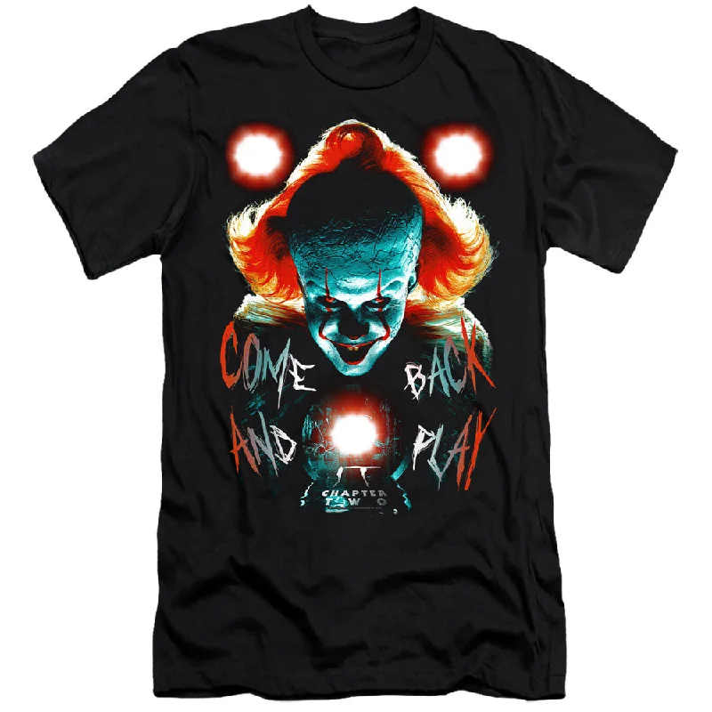 Today Only IT Chapter Two Premium Canvas T-Shirt Pennywise Come Back Black