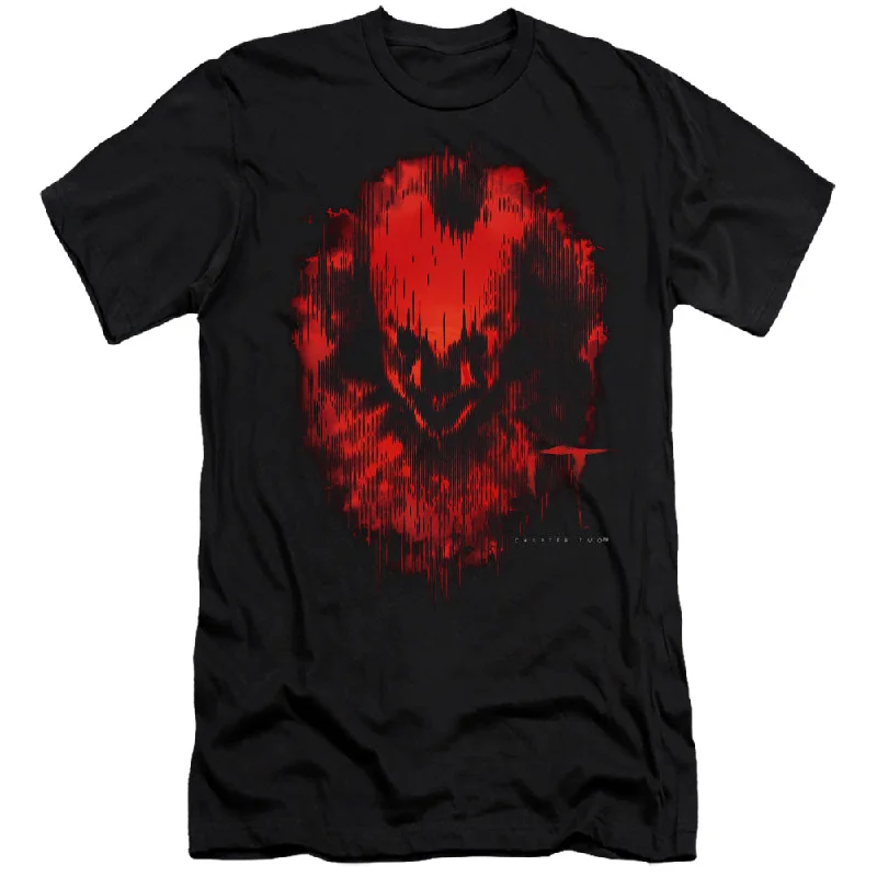 Special Discount IT Chapter Two Slim Fit T-Shirt Blurred Pennywise Black Tee