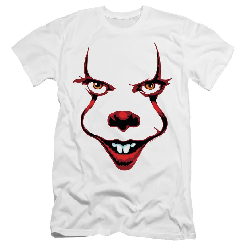 Unmissable Offer IT Chapter Two Slim Fit T-Shirt Pennywise Face White Tee