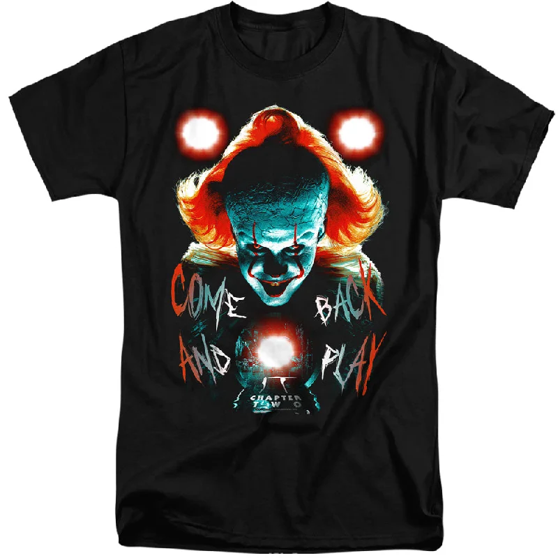 The Best Prices IT Chapter Two Tall T-Shirt Pennywise Come Back Black Tee