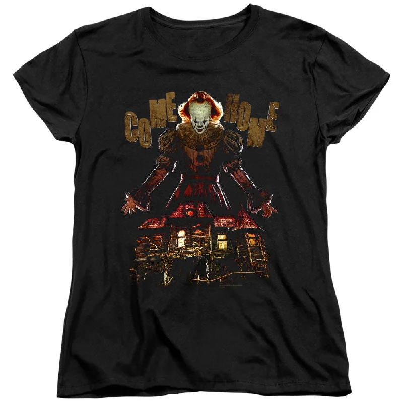 Price Rollback IT Chapter Two Womens T-Shirt Come Home Black Tee