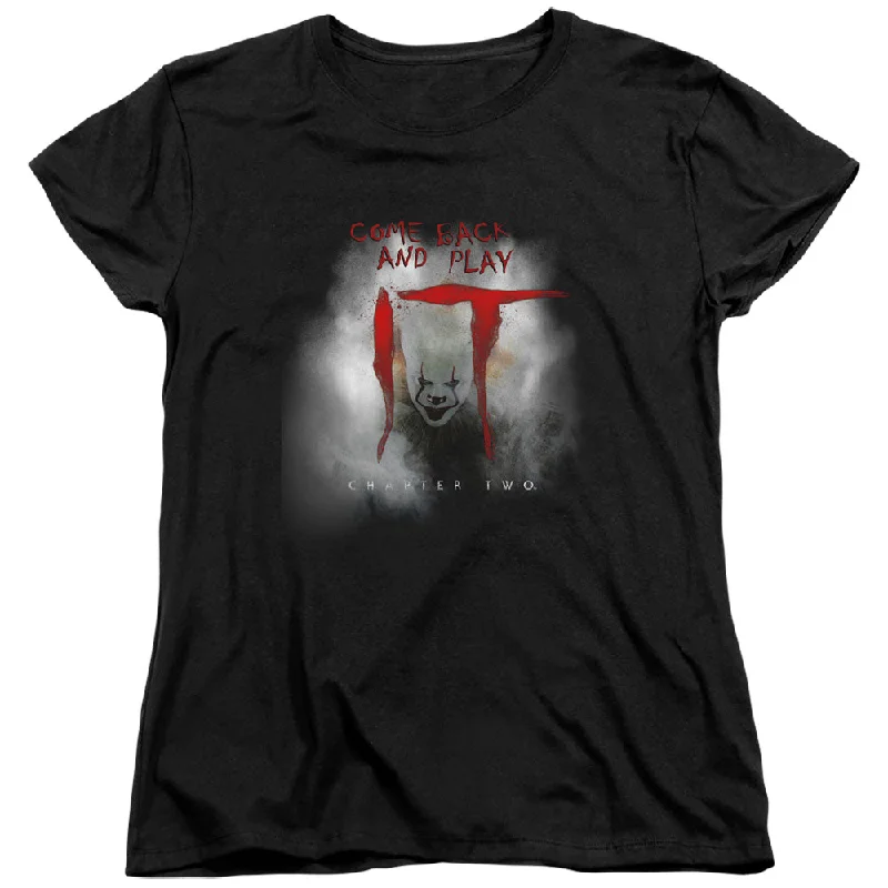 Great Deals IT Chapter Two Womens T-Shirt Fog Black Tee