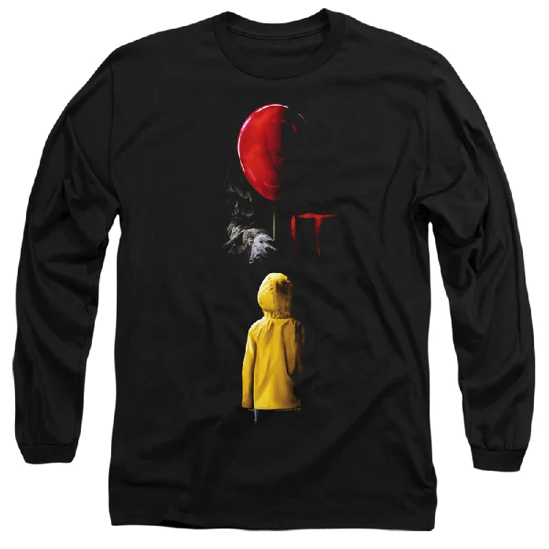Special Savings IT Long Sleeve T-Shirt Movie Poster Black Tee