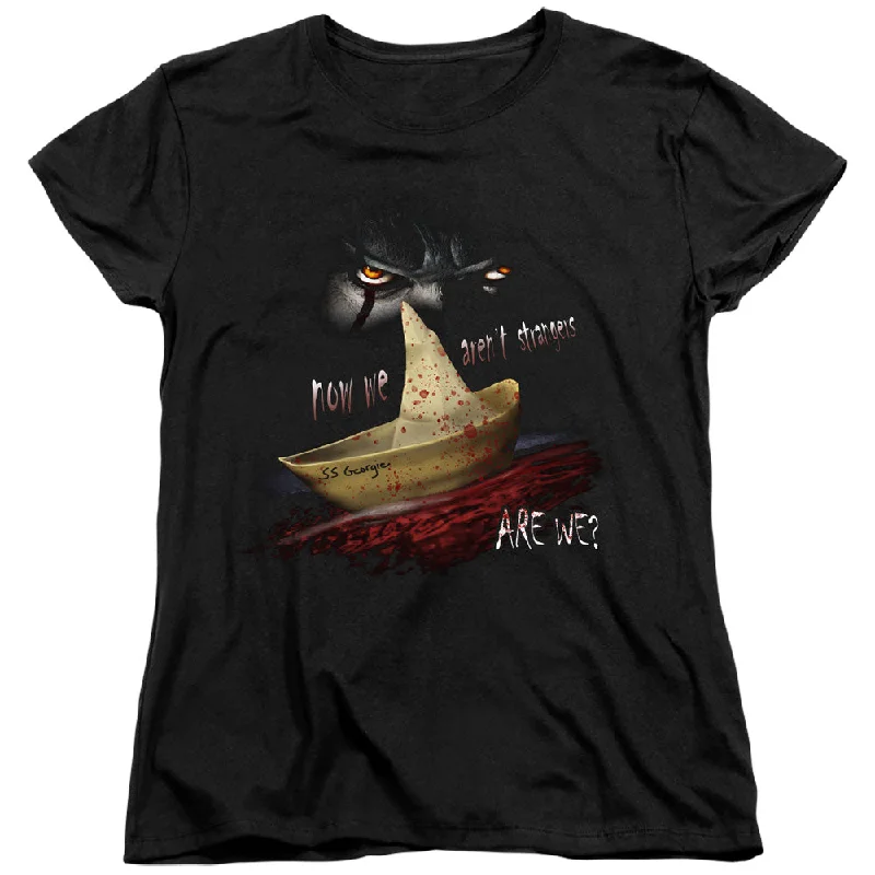 Stock Up and Save IT Womens T-Shirt Aren't Strangers Black Tee