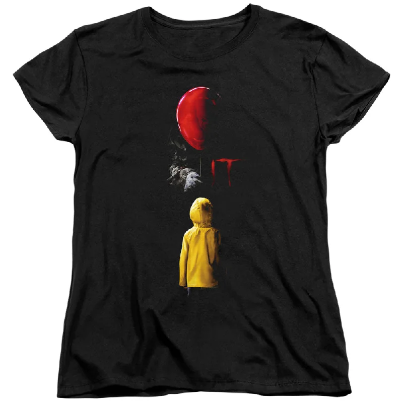 Super Savings IT Womens T-Shirt Movie Poster Black Tee