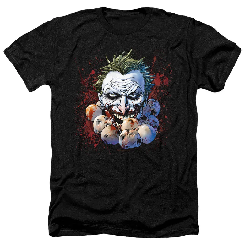 Price Rollback JLA Heather T-Shirt Doll Heads Black Tee