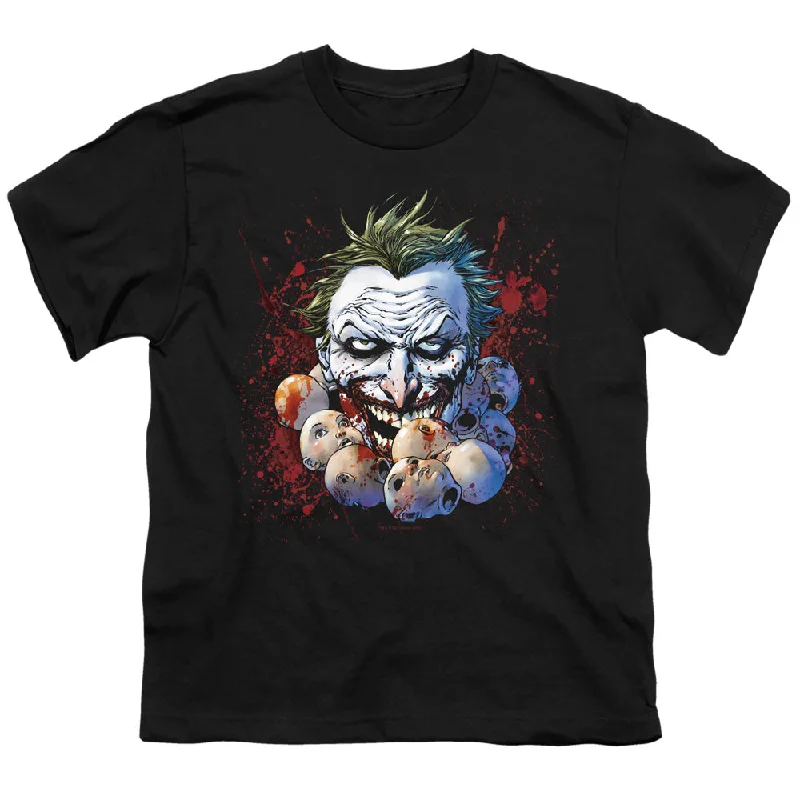 Special Discount JLA Kids T-Shirt Doll Heads Black Tee