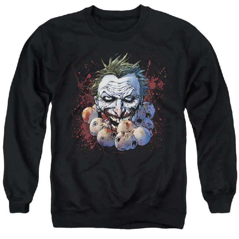 Online Only JLA Sweatshirt Doll Heads Black Pullover