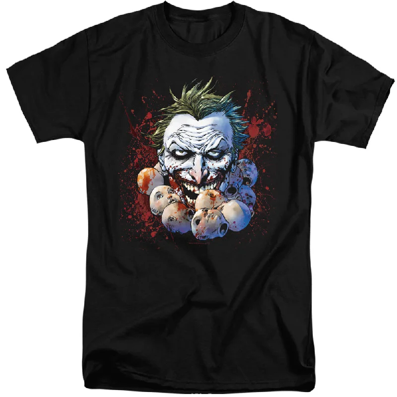 Now or Never JLA Tall T-Shirt Doll Heads Black Tee