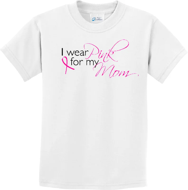 Unmissable Offer Kids Breast Cancer T-shirt I Wear Pink for my Mom