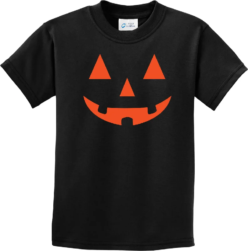 Big Savings Kids Halloween T-shirt Orange Jack-o-Lantern