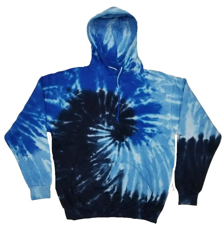 Loyalty Reward Kids Tie Dye Pullover Multi Color Blue Ocean Swirl Hoodie