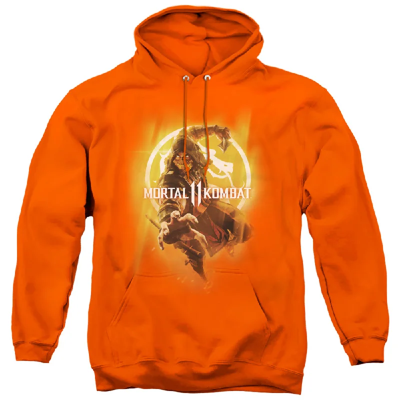 Unbeatable Prices Mortal Kombat 11 Hoodie Poster Orange Hoody