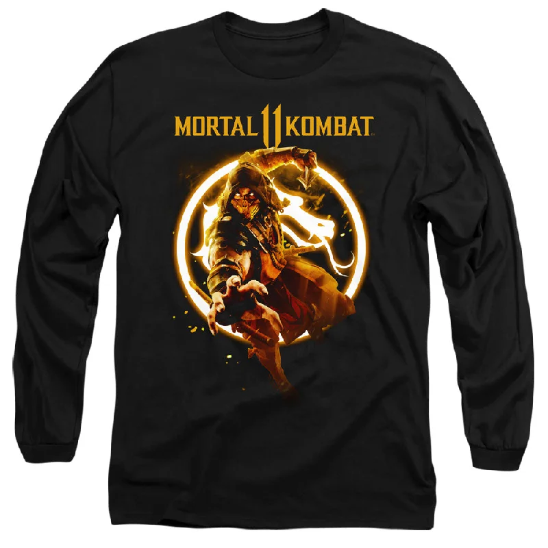 Deal of the Week Mortal Kombat 11 Long Sleeve T-Shirt Scorpion Black Tee