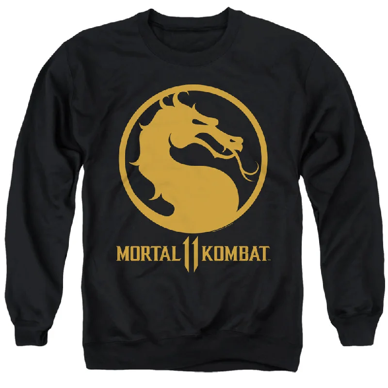Great Bargains Mortal Kombat 11 Sweatshirt Dragon Logo Black Pullover