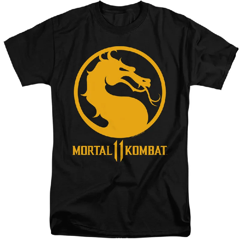 Lowest Prices Mortal Kombat 11 Tall T-Shirt Dragon Logo Black Tee