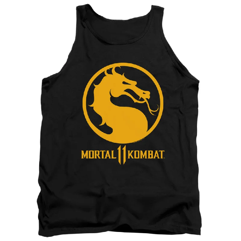 Huge Savings Mortal Kombat 11 Tanktop Dragon Logo Black Tank