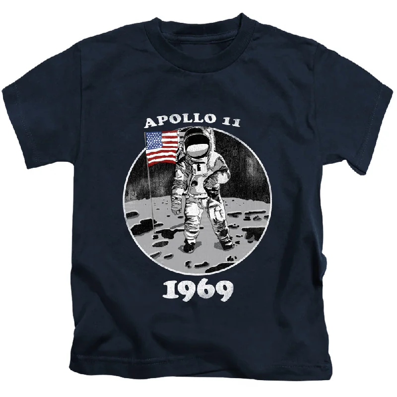 Closeout Sale NASA Apollo 11 Boys T-Shirt Man on the Moon Navy Tee